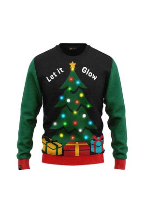 CHRISTMAS MIT LED-LEUCHTEN - Strickpullover - green