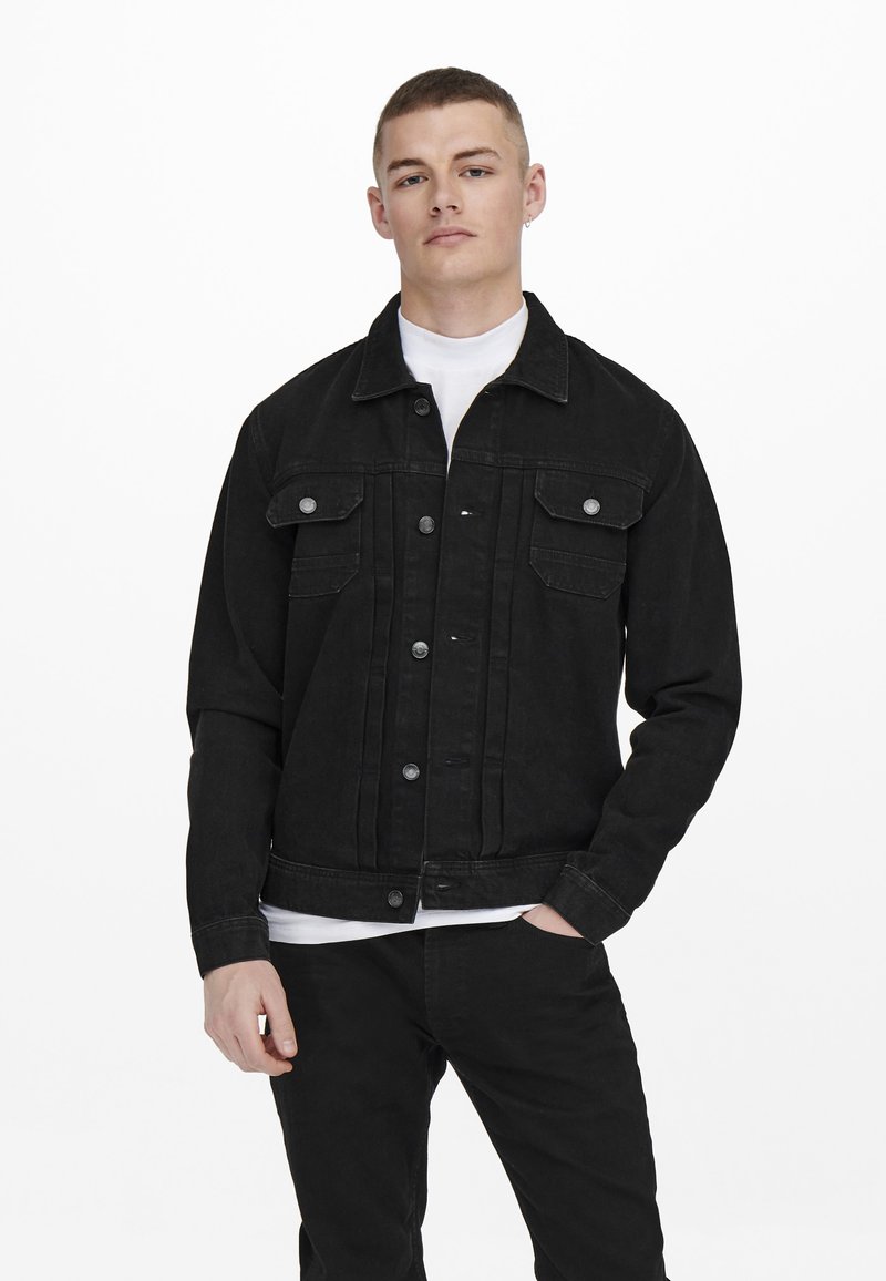 Only & Sons ONSDUKEBLACK JACKET - Veste en jean - black denim/noir - ZALANDO.FR