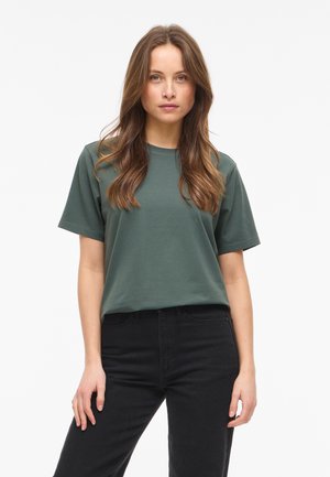 VILA, VINORA - Lihtne T-särk - balsam green