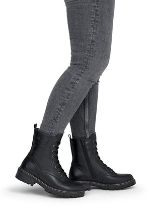 Remonte, REMONTE SCHNÜRSTIEFEL D0B85 - Winter boots - black