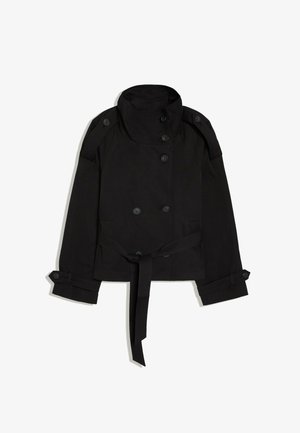 Bershka, FUNNEL NECK TRENCH JACKET 00030200 - Leichte Jacke - black