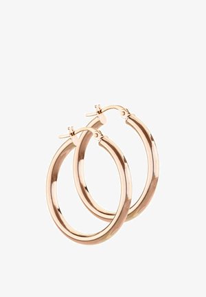 Kullatooni rõngaskujulised kõrvarõngad poleeritud viimistlusega, ümmarguse kujuga ja lülilukustusega. Sile pind ja ühtlane läbimõõt kogu ulatuses.