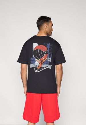 TEE ASBURY  - Nyomott mintás póló - black