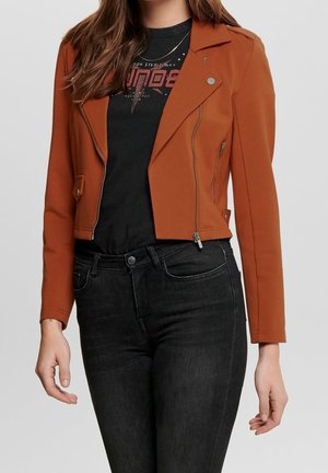 Veste en similicuir - brown
