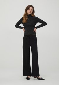 Terranova WIDE CON COULISSE - Pantaloni - nero