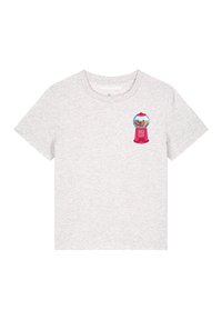 watapparel KAUGUMMIAUTOMAT - T-shirt imprimé - cool heather grey