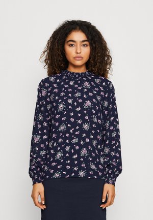 Vero Moda VMANNA SMOCK - Μπλούζα με μακριά μανίκια - dark blue