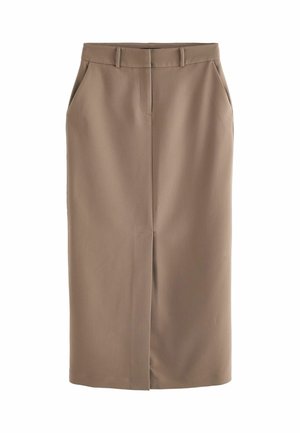 Next, TWILL TALL - REGULAR FIT - Falda larga - taupe brown