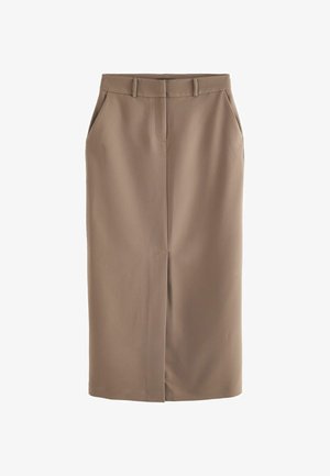 Next, TWILL TALL - REGULAR FIT - Falda larga - taupe brown