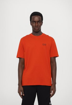 Print T-shirt - roobois tea/black