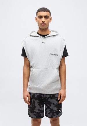 GRAPHICS SLEEVELESS HOODIE - Top - light gray heather