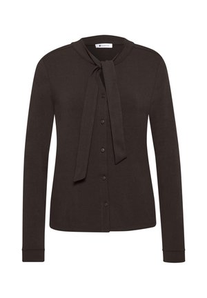 Street One, LONG-SLEEVE SHIRT WITH A BLOUSE-LIKE LOOK - Chemisier - black coffee