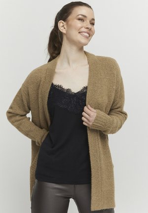 BYMIRELLE - Chaqueta de punto - tannin melange