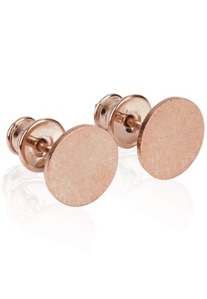 CIRCLE OHRSTECKER 8MM RUND - Ohrringe - roségoldfarben