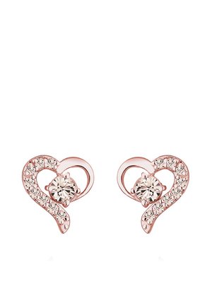 Elli GLASS CRYSTAL - Oorbellen - rose gold-coloured