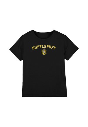 Cotton Soul, HARRY POTTER HUFFLEPUFF ARC SMALL CREST UNISEX - T-Shirt print - black