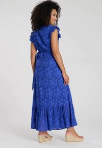 South Beach WRAP SHORT SLEEVE MAXI - Jurk - blue