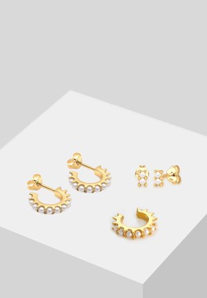 3 PACK CLASSIC LOOK - Earrings - gold-coloured