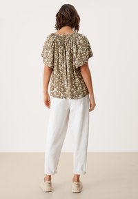 s.Oliver Blouse - dusty olive aop