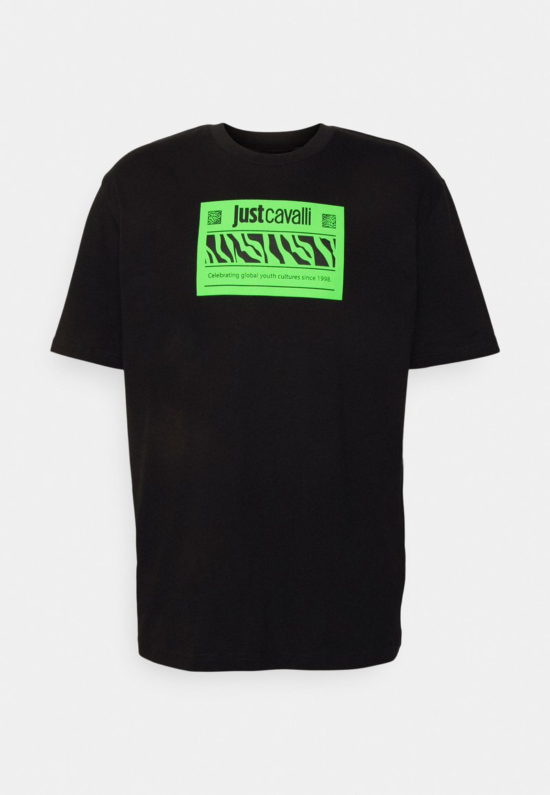 Just Cavalli T-shirt print zwart