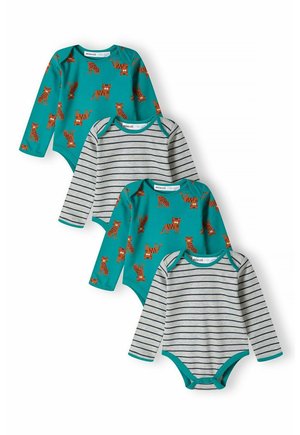 BABY BODYSUITS 4 PACK - Nattdräkt - green grey