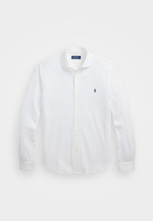 Polo Ralph Lauren HONEYCOMB KNIT SHIRT - Button down-skjorte - white
