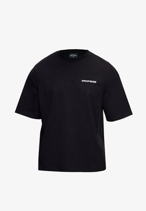 Dropsize, LOGO PRINT T-SHIRT - T-shirt basique - black