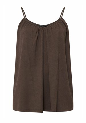 Yours Clothing, WOMEN'S VESTS & CAMIS - Top - chocolate
