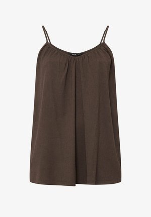 Yours Clothing, WOMEN'S VESTS & CAMIS - Top - chocolate