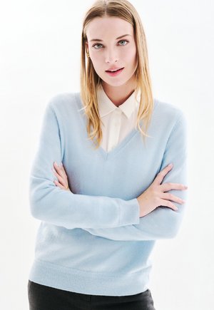 FRENCH BRAND FASHION ELEGANT MODERN  - Pullover - bleu pastel