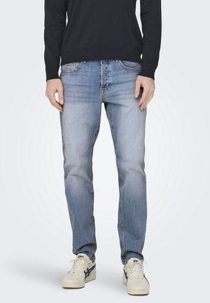 Džíny Straight Fit - light-blue denim