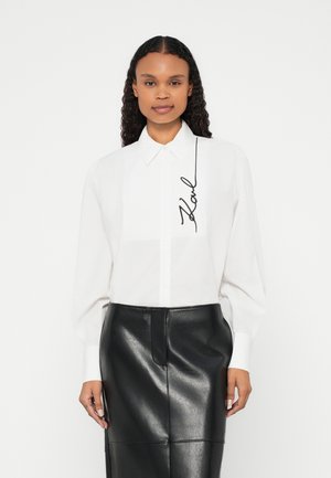 SIGNATURE - Bluza z gumbi - white