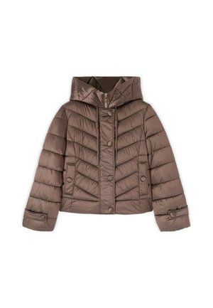 Motivi, GIACCA IMBOTTITA CORTA CON CAPPUCCIO - Winterjas - grigio