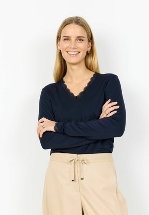 MARICA - Top s dlhým rukávom - navy