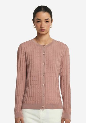 ULTRAFINE TRECCIA - Cardigan - Pink