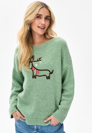 ŁUFI - Strickpullover - green