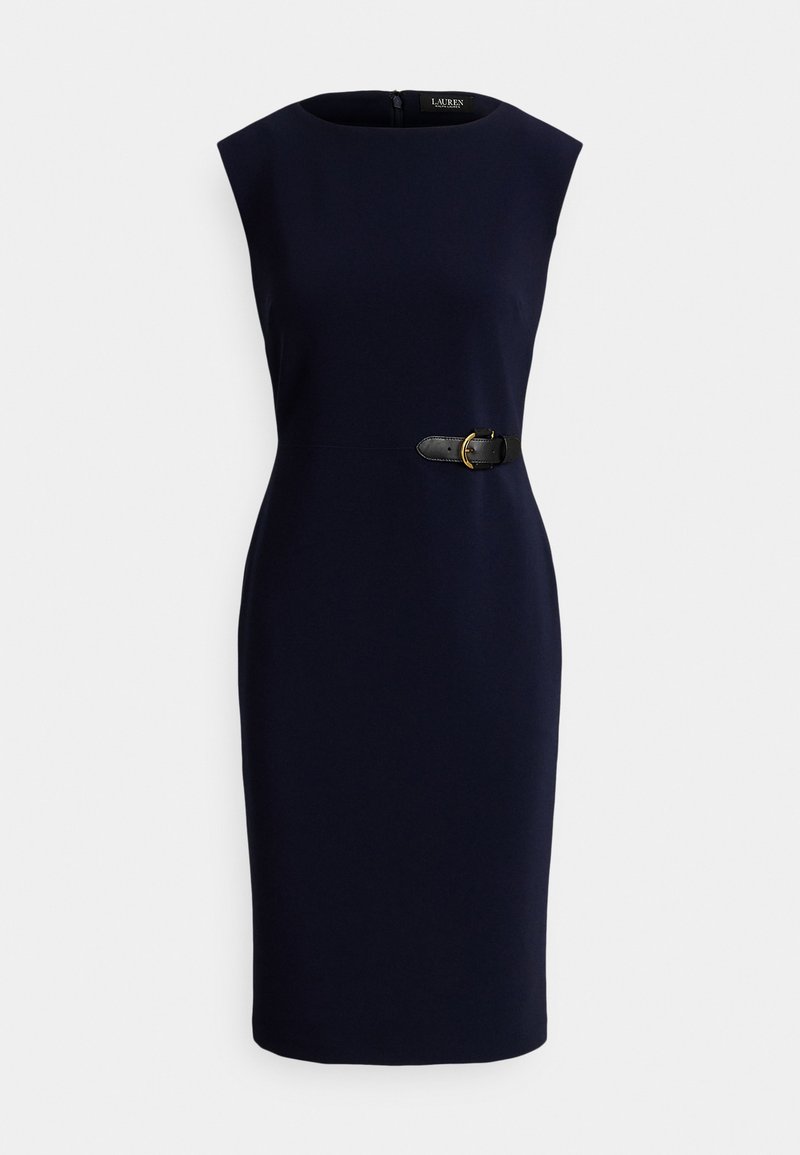 Lauren Ralph Lauren BUCKLE-TRIM FAILLE CAP-SLEEVE DRESS - Shift dress ...