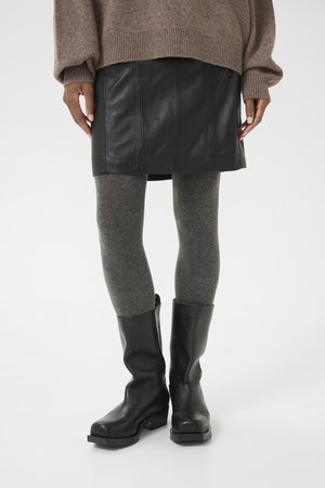 CHARLIE - Gonna di pelle - black