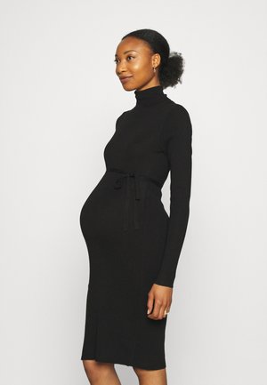 MLJACINA ROLLNECK DRESS - Rochie tricotată - black