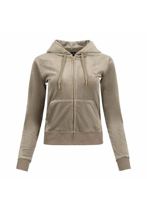 Juicy Couture CLASSIC HOODIE HW - Tröja med dragkedja - vetiver