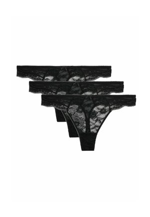 3PK JASMINE - String - black