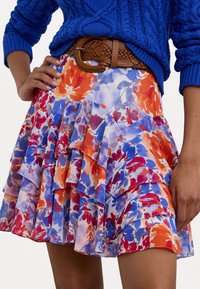 Lauren Ralph Lauren VERHRAY A LINE - A-line skjørt - white/multi-colored