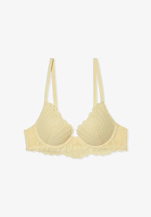 Etam, ETREINTE - Reggiseno push-up - light yellow