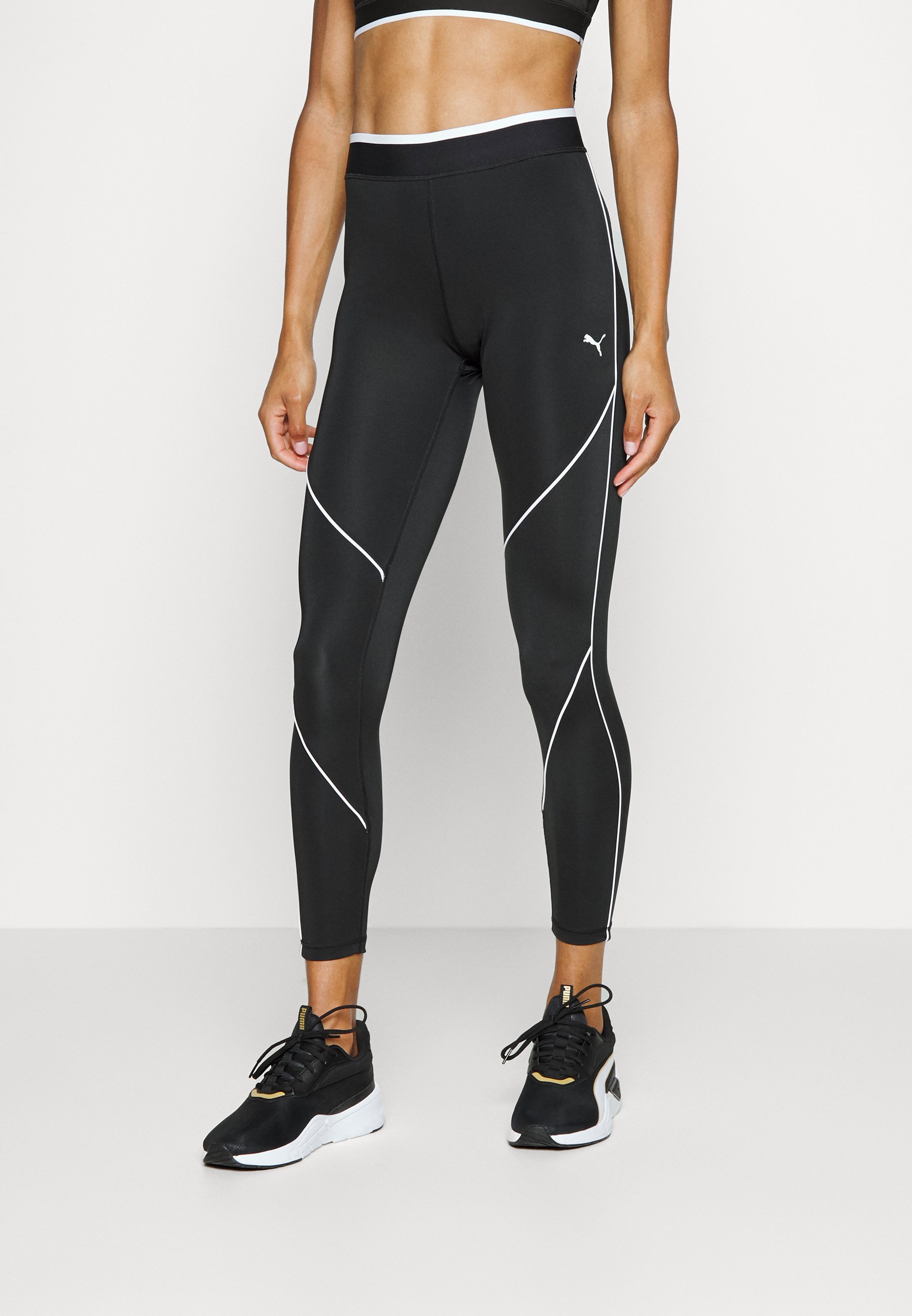 Puma PAMELA REIF WITH PIPING - Leggings - black - Zalando.de