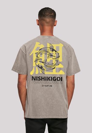 KOI GOLDEN GAI - Print T-shirt - asphalt