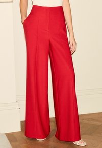 Next TALL FIT - HIGH WAISTED WIDE TAILORED - Bukser - red