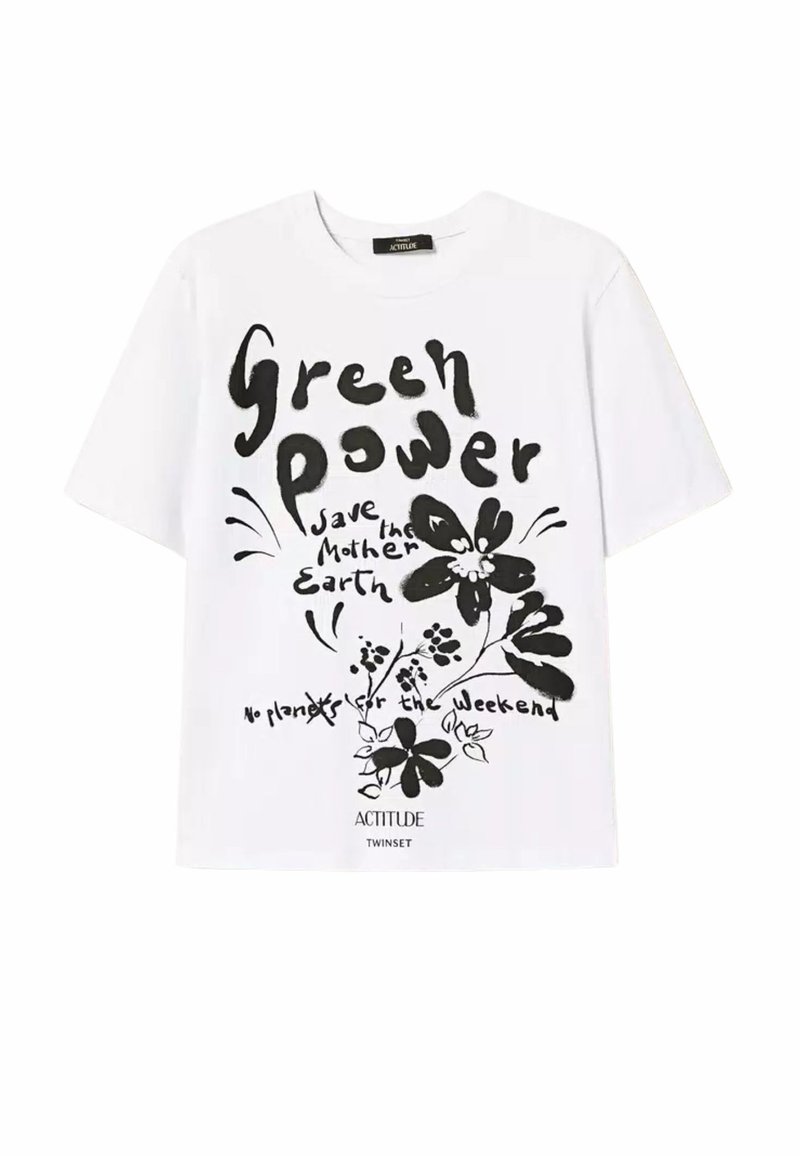 Twinset ACTITUDE T-shirt print wit Twinset ACTITUDE T-shirt print wit