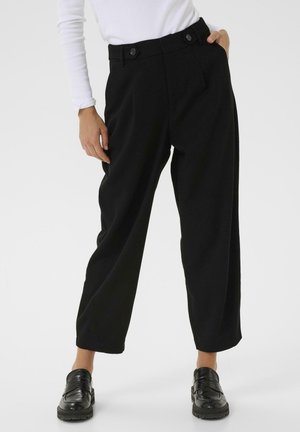 BUTTON  - Nadrágok - black deep