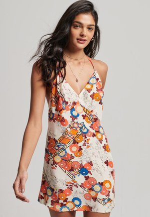 Superdry & Co, MINI SLIP HALTER  - Freizeitkleid - kam floral