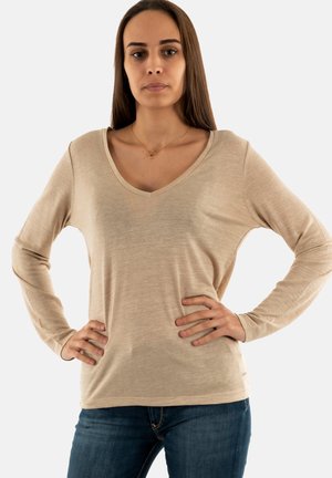 SUN VALLEY PHAYAO - Maglietta a manica lunga - beige